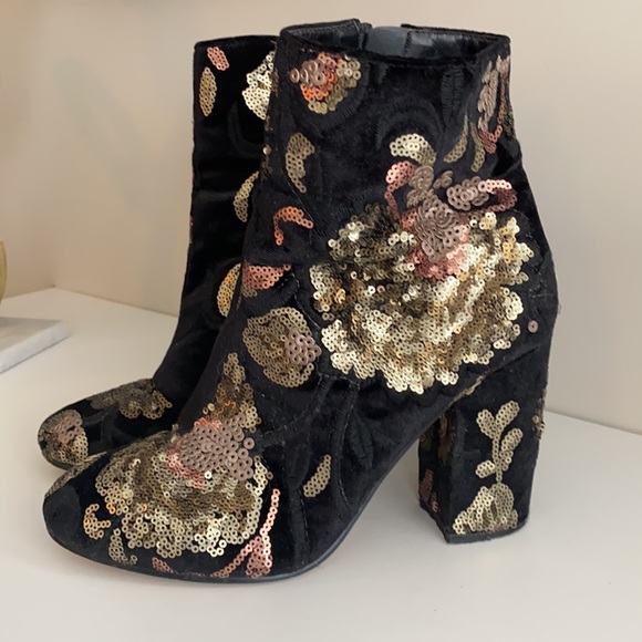 Aldo sequin booties sz 8.5 - Picture 3 of 7